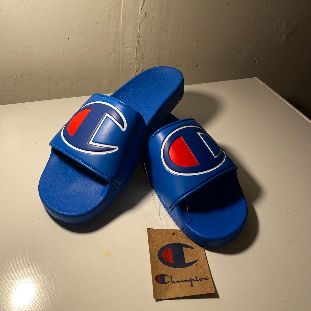 Men Champion: Royal Blue Slides